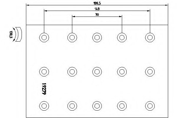 DON MN/2/1 Brake Lining, drum brake